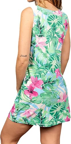 Banana Boat UPF 50+ Women's Sleeveless Printed Dress